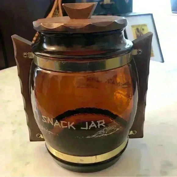 Vintage 60s Siesta Ware  Snack Jar with lid - Picture 5 of 7